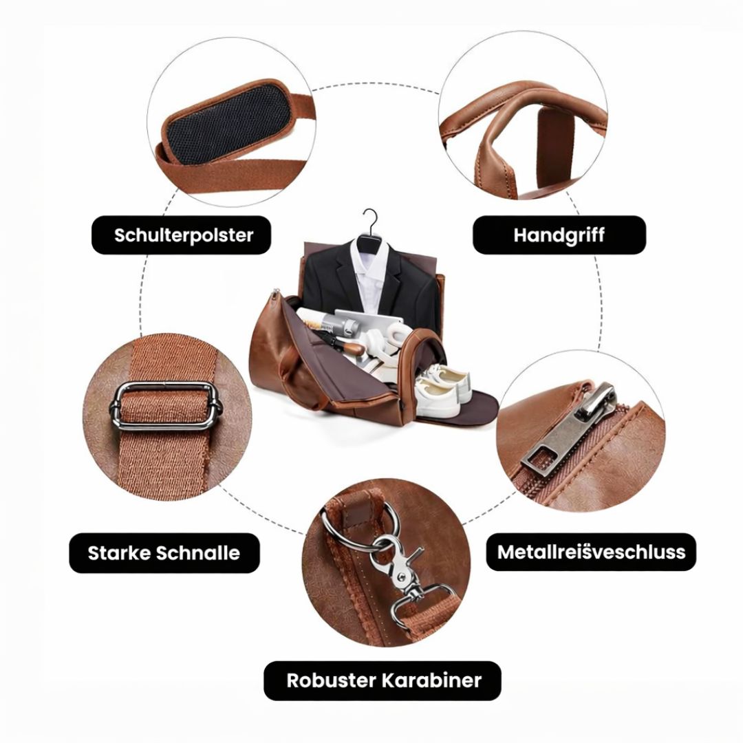 Reisetasche aus Leder